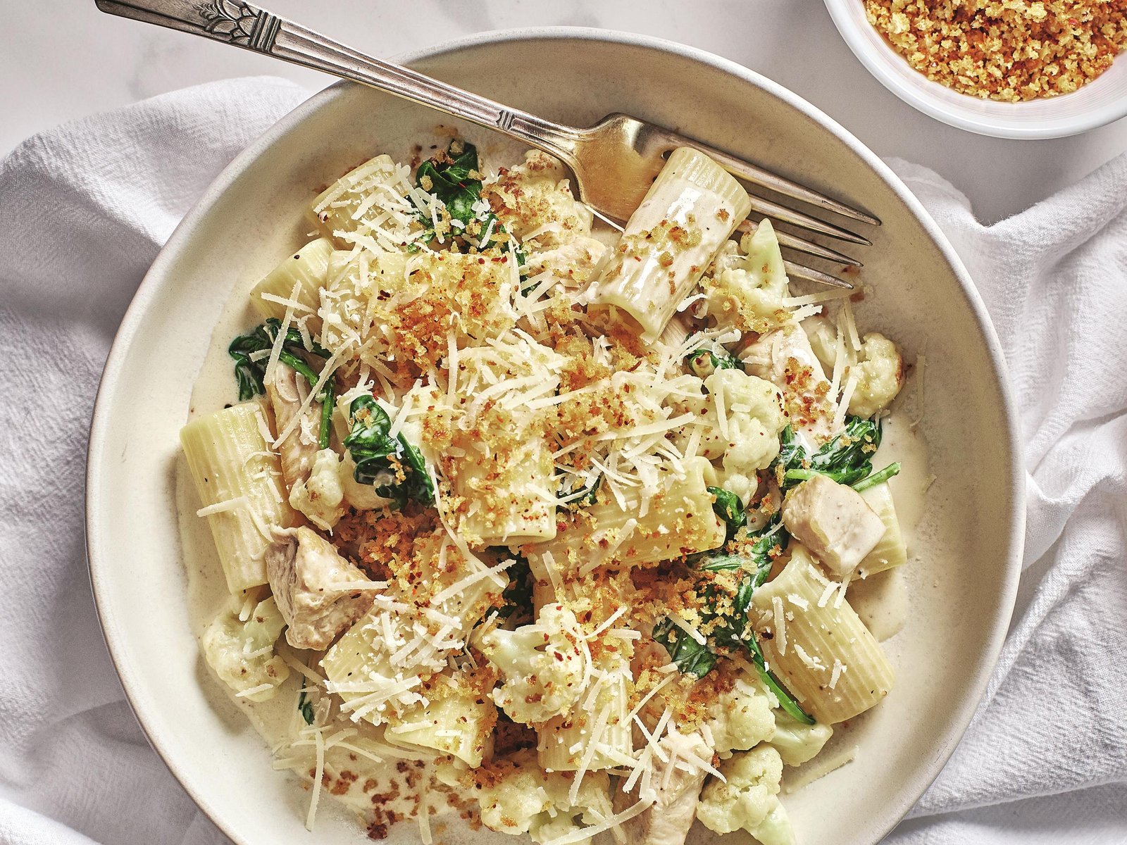 Rigatoni sauce crémeuse poulet